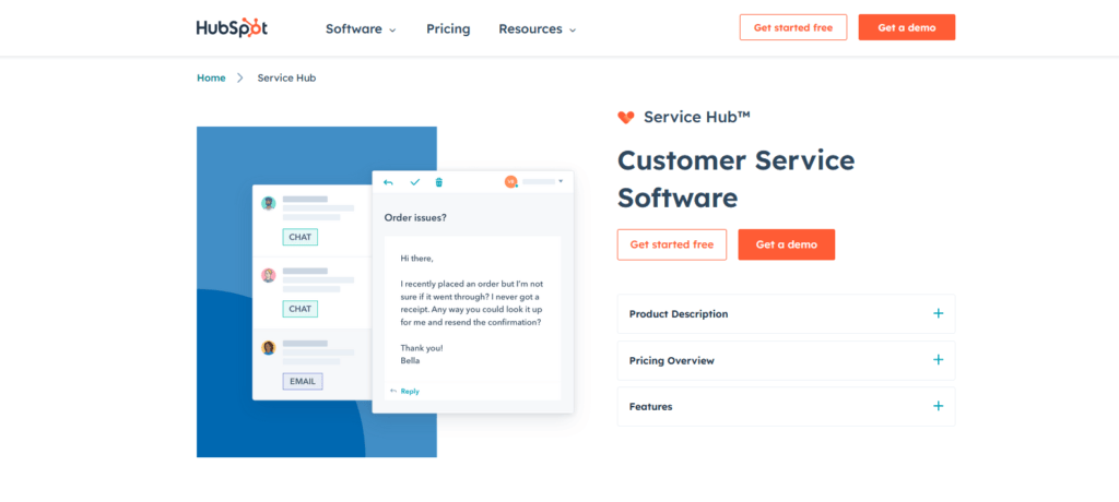 Hubspot customer service hub