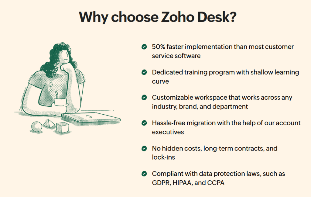 Zoho desk features