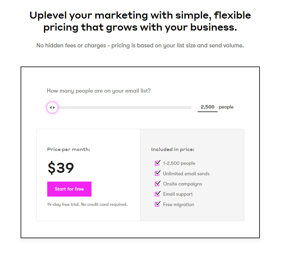 drip marketing tool pricing
