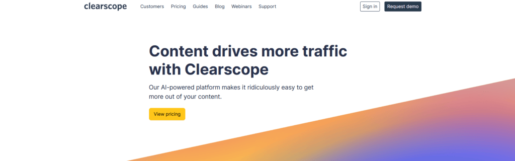 best surfer seo alternative clearscope